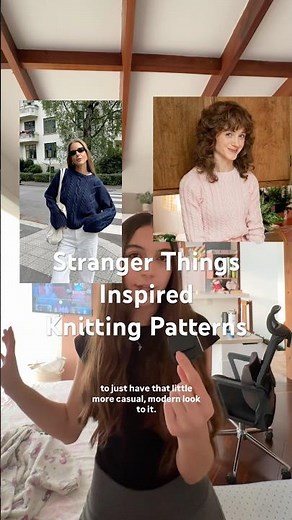 ❣️Stranger Things Inspired Knitting Patterns. #knittingpatterns #knit #strangerthings #knitsweater