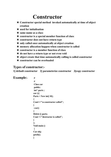 Constructors In C++ | C++ Tutorials for Beginners | Types of Constructor |
