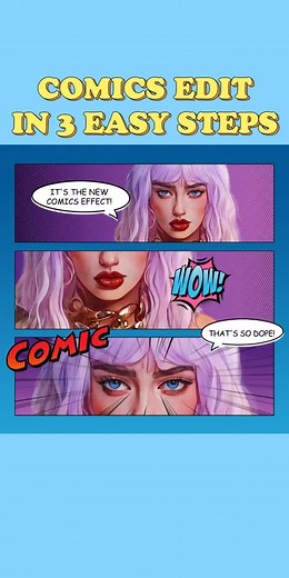 #tutorial Comics edit in 3 easy steps #cartoon #cartoonfilter #beautyplusapp #photoediting #beautyplus