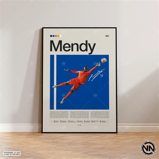 Édouard Mendy Poster, Chelsea Poster, Soccer Gifts, Sports Poster, Football Player Poster, Soccer Wall Art, Sports Bedroom Posters - Etsy
