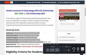 1.3K views · 30 reactions | Harbin Institute of Technology (HIT) CSC Scholarship 2021-2022 || Admissions Open | Video In Urdu | CSC Guide | Facebook