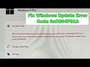 Fix Windows Error 0xC004F012 | Windows 10/11