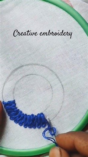 creative embroidery # hand work # simple embroidery