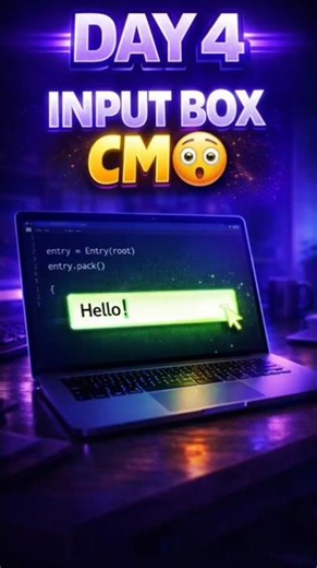 Day 4: Input Box 😳 Python UI Series 🔥