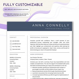 Professional Resume Template | Word Resume Template | Editable Cv Template | ATS Basic Resume | Simple Modern Resume | INSTANT DOWNLOAD - Etsy UK