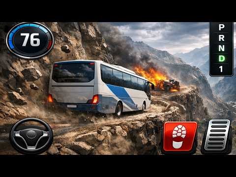 Driving a Bus on the World's Most Dangerous Death Road! | Realistic Android Gameplay