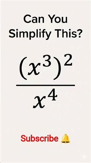 Can You Simplify This? Step-by-Step#algebra #maths