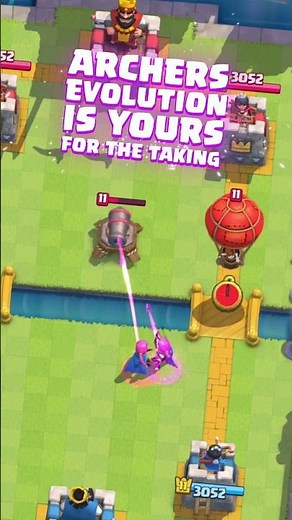 Archers Evolution for FREE! #clashroyale #cardevolution