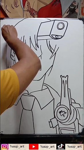 How to draw gun devil aki hayakawa from chainsaw man #chainsawman #gundevil #akihayakawa #shorts