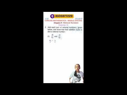 Adding Negative Fractions Made Easy | Class 8 ICSE