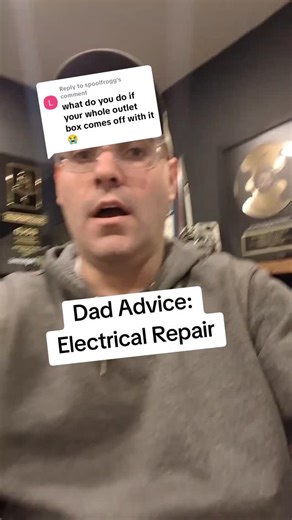 Dom's Dad Advice on Instagram: "Like an Item in my video? Comment "SHOP" and I'll send you a link! If your entire electrical box pulls out of the wall while you're trying to change an outlet, don't panic because it is actually a really easy fix! I'm showing you exactly how to use an old work box to secure that outlet back into the drywall without needing to patch the wall or find a stud. This is a massive lifesaver for anyone doing a DIY home renovation or just trying to fix a loose plug that wo