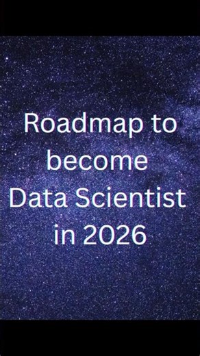 Data Scientist Roadmap 2026 (Beginner to Pro)#ai #datascience #education #shorts #learning