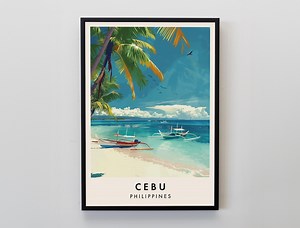 Cebu Travel Print, Wall Art Cebu, Cebu Print, Cebu Poster, Philippines Gift Art, Philippines Travel Art, Philippines Gift - Etsy UK