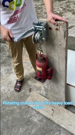 304 full stainless steel hand manual crank winch use labor saving hand winch equipment#winch #hoist