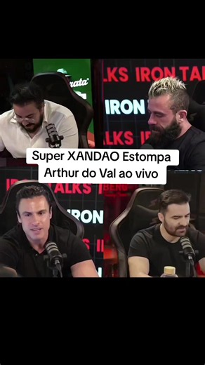 Super Xandao estompa Arthur do Val ao vivo no podcast falando sobre terra plana #viral #wtf #terraplana #xandao #arthurdoval