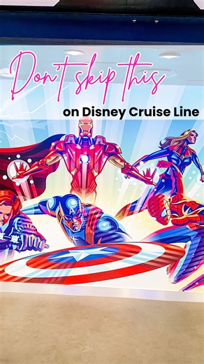 Taryn- Marvelous Mouse Travels on Instagram: "Okay, listen… if you’re cruising on the Disney Wish, Treasure, or Destiny — do NOT sleep on the kids clubs. 🛳️✨My kids seriously did not want to leave. Like… ever. 😂These clubs are next-level Disney magic and INCLUDED in the cost of your cruise! 🦸 Marvel Super Hero Academy – designing their own super suit and going on a virtual mission with the Avengers (my son was OBSESSED). 🚀 Star Wars: Cargo Bay – helping Chewy and Rey on a secret mission whil