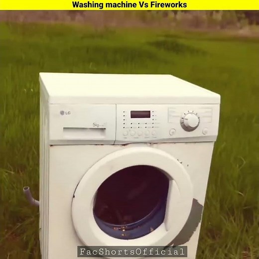 Fireworks Vs Washing machine Experiment | #Shorts #ytshorts #cocacola #mentos