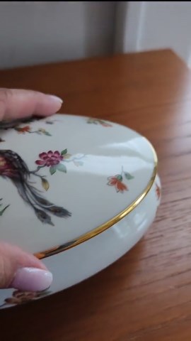 Limoges Dresser Trinket Box With Lid | French Transferware Porcelain | 1930s - Etsy