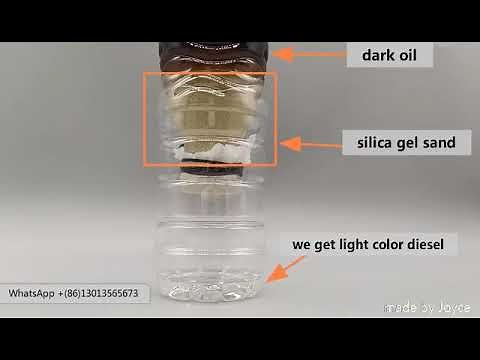 Waste oil bleaching with silica gel powder-no acid,simple process, environmental