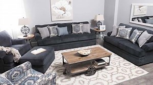 1.7K views · 41 reactions | Can you see yourself rockin' this slate blue color in your living room for 2018? afw.com/bellamy-slate-blue-sofa | American Furniture Warehouse | Facebook