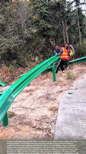 How Road Guardrails Are Installed to Keep Drivers Safe Every Day #hardwork