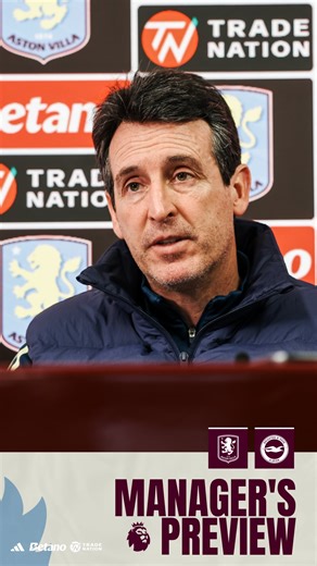 🗣️ “Playing in Villa Park, with our supporters, always is something very special for us.” | Aston Villa FC