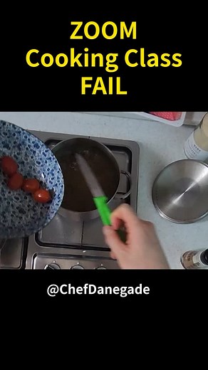 ZOOM Cooking Class FAIL #funny #cooking #food #funnyreel | Chef Danegade
