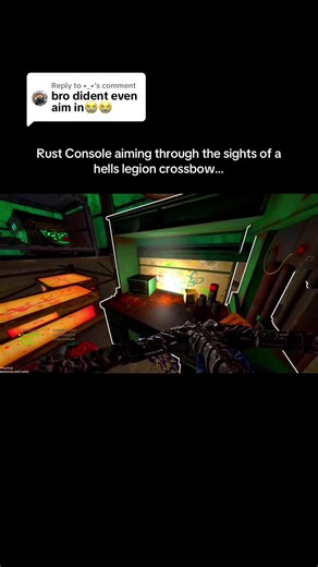Aiming with the Hells Legion Crossbow in Rust