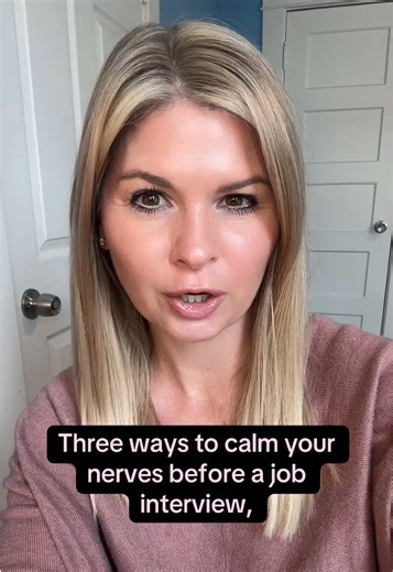 3 ways to calm your job interview nerves: 1️⃣ Power pose for 2 minutes. Stand tall, hands on hips, take up space. Sounds silly, but it shifts your physiology and confidence follows. 2️⃣ Arrive early and sit with your thoughts. Don't scroll your phone. Don't cram research. Breathe, visualize it going well, and get centered. 3️⃣ Remember: They already want you. That's why you're there. You made it through the screens. They're not doing you a favor- they're hoping you're the one. You're not there t