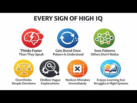 Every Sign of high IQ that you must know explained in 2 minutes
