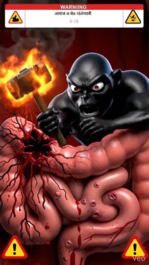 Kaali lendi = danger! 🖤 Bleeding ka sign—doctor dikhao! 🚨 #GutHealth #healthytips