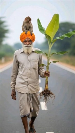 Grandpa the Monkey and the Lost Banana Tree😭 #ai #shorts