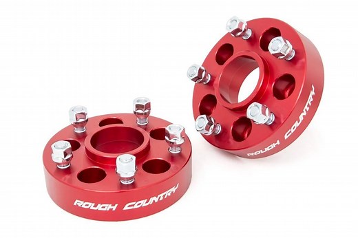 Rough Country  1.5in Thick 5x5 Wheel Adapters for Jeep Vehicles with 5x4.5 Bolt Pattern