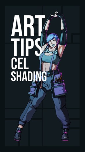@b_y_t_e_s_ on Instagram: "I’ve been thinking about this since I started cel shading a few pieces back. If your work looks flat, it’s not about adding more shadows. It’s about better ones. My first art tip !! Been wanting to make content like this for a while what do you think? . . . . . #digitalart #illustration #howtodraw #characterdesign #cyberpunk"