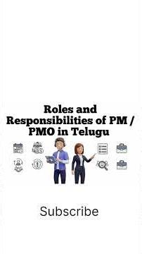 Top Roles and Responsibilities of Project Manager & PMO in Project Management in Telugu| Roles of PM