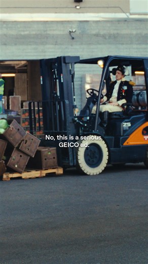 Trade up to serious commercial insurance, for seriously low rates. Wait, that guy’s ruining this completely serious ad! | GEICO
