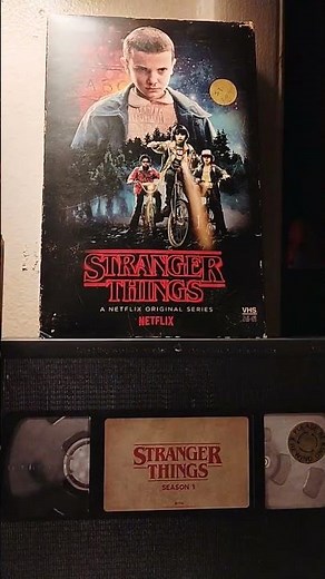 Stranger Things Season 1 VHS DVD Blu-ray Box Set!! 🎥📼🍿✌️#vhscollector #strangerthings