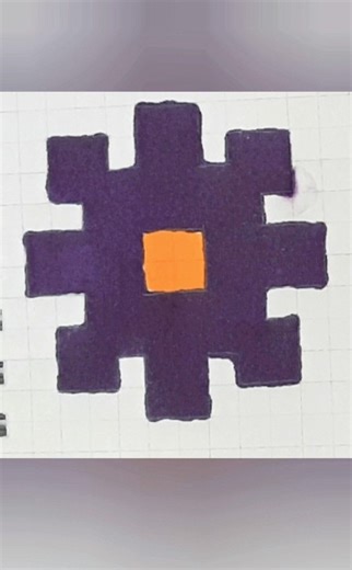 Easy Mini Flower Pixel Art 🌸📊 Quick Graph Sheet Drawing | Craft And Paper