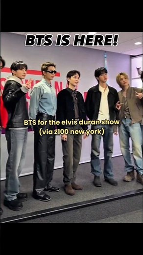 BTS for the elvis duran show (via z100 new york)