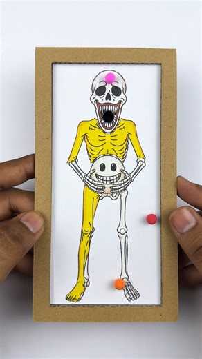 Verity From Minecraft Amazing Cardboard Skeleton Version Paper Craft Challenge #minecraft #verity