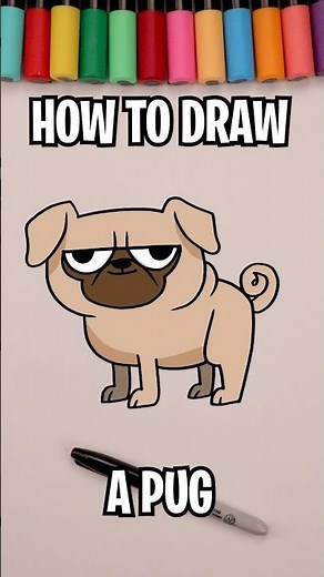 How To Draw a Pug