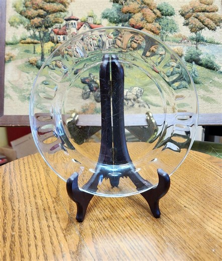 Vtg Clear Glass Plates From the Arcoroc France "thumbprint" Collection (read Description) - Etsy