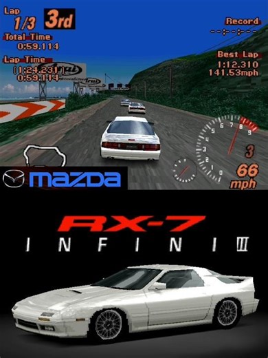 Gran Turismo 2 | Mazda RX-7 Infini III | Tahiti Road | Gameplay