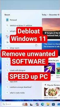 How to Debloat Windows 11