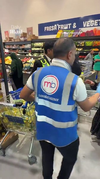 Video of men and women in separate queues at megastore goes viral