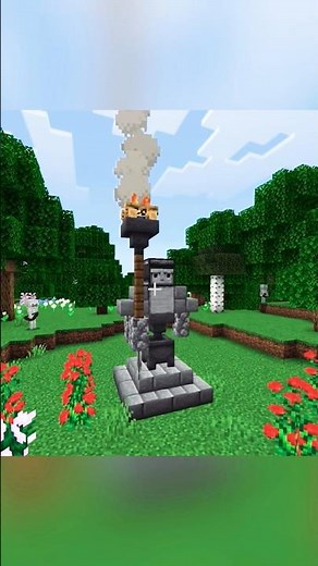 How to Make A Statue In Minecraft #shorts