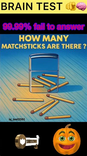 How many match sticks are there ? #viral #testandlearn #facts #braintest #quizzical #viralshort #gk