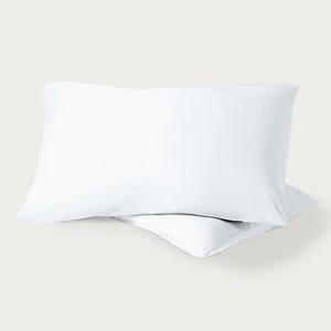Bare Home Percale Weave Pillowcase Set - 100% Organic Cotton - King, White