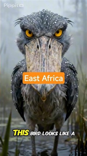 Shoebill: The Most Terrifying Bird on Earth #amazinganimals #wildlife #animalshorts