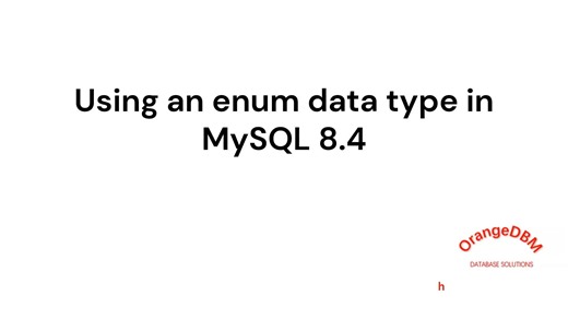 在MySQL8.4里使用枚举数据类型字段